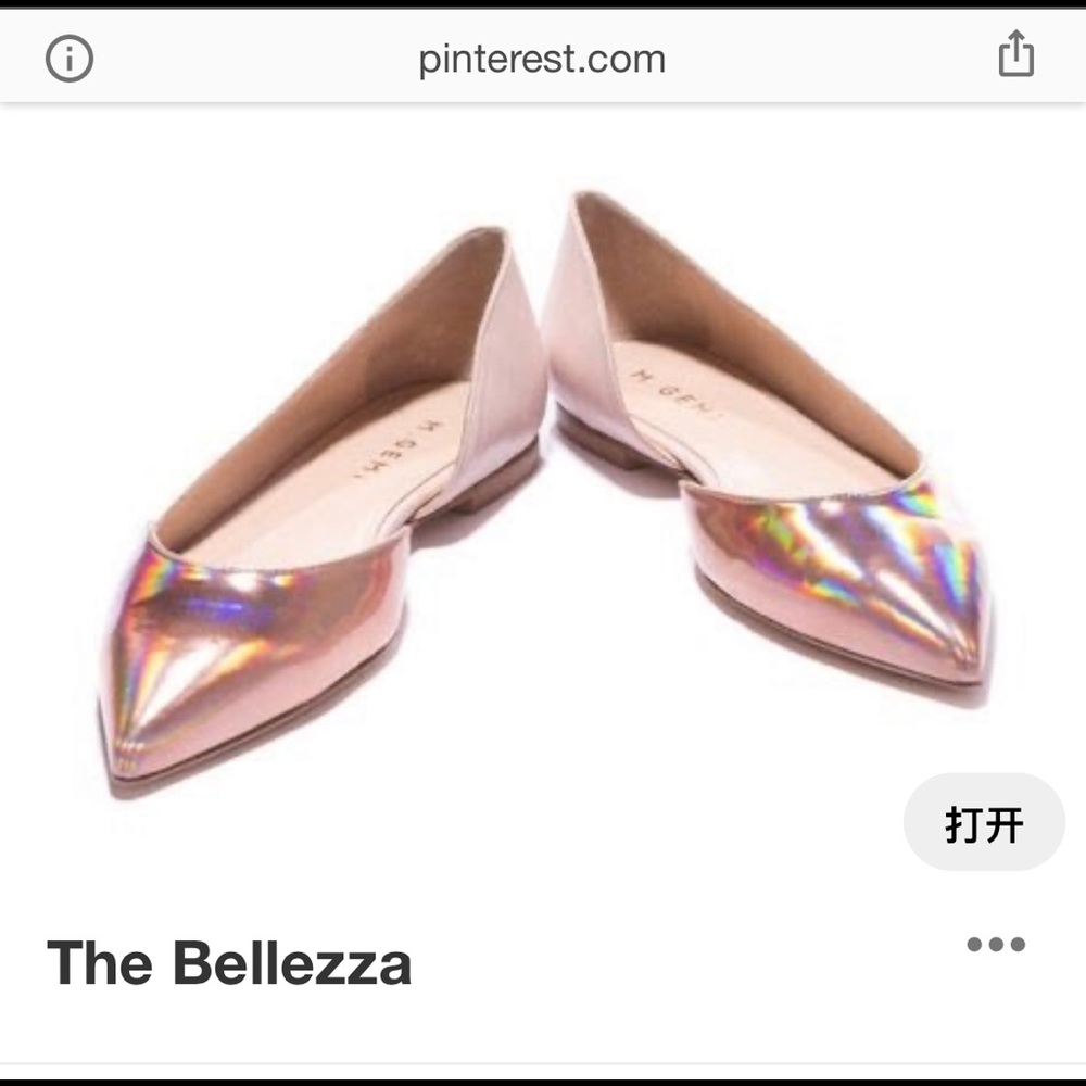 M.Gemi The Bellezza flats, size 39, color blush
